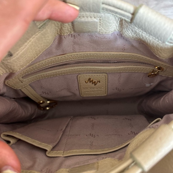 Monsac Cream Crossbody Bag Purse - Picture 4 of 5